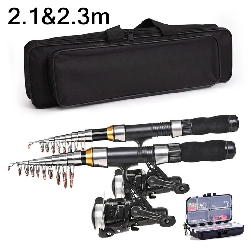 Reel Bag - BRAVMAK 2.1/2.3 mTelescópica Vara de Pesca
