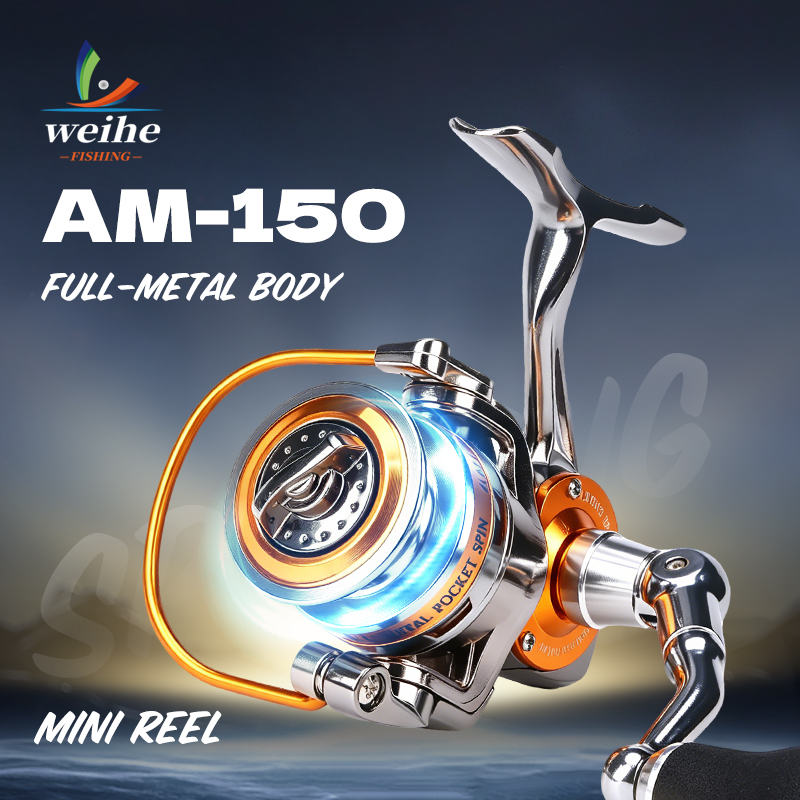 WEIHE 150 #   Mini Carretilha  - Ice Fishing Reel avaliação e preço
