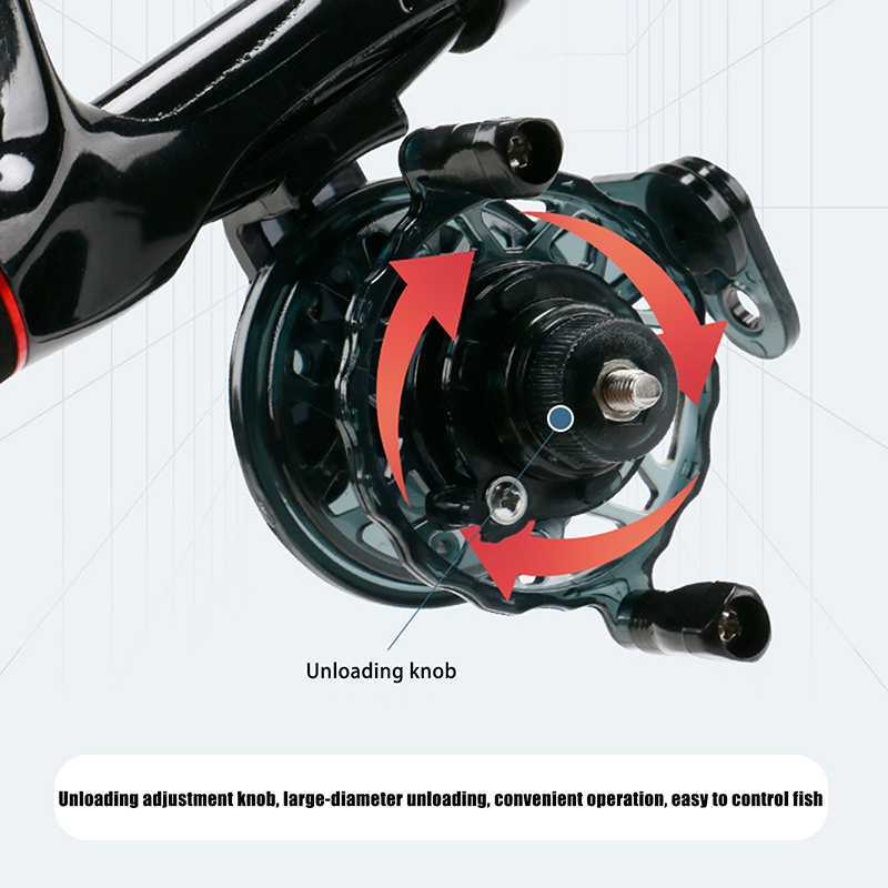 Novo 1 peça 1:1 Carretilha Por - Ice Fishing Reel avaliação e preço